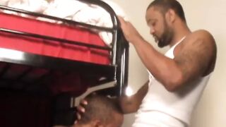 Two hardcore thugz deepthroat a big black cock