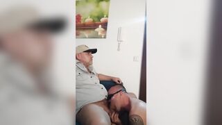 Dexter Daddy Get Sucked. Blowjob Gay Anal Creampie