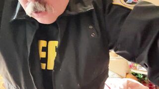 Old Grumpy Sheriff Orders You to Fuck His Fat Virgin Ass