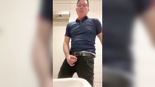 I Got Horny so I Jerked-off in the Public Restroom