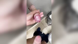 Toilet hole , peeked and jerked me off in public in extreme ! Sissy 's whore .