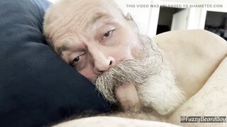 Big Moustache Daddy Bear Sucking Fuzzybeardboy Cock