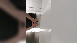 Pissing and Stroking at a Urinal