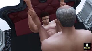 SimsLust - Dad's Gay friend let me stay the night and Bred me real good