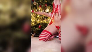 Your Christmas Baby Is Having Fun with His Boy Pussy for You