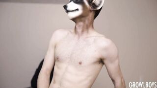 Hairy teen werewolf furry jock fucked bareback by daddy Satyr landlord cums