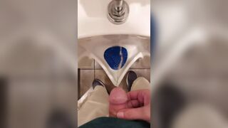 Taking a Piss at a Urinal