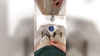 Taking a Piss at a Urinal