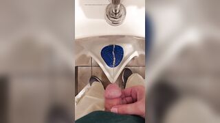 Taking a Piss at a Urinal