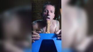 My firstime anal dildo riding