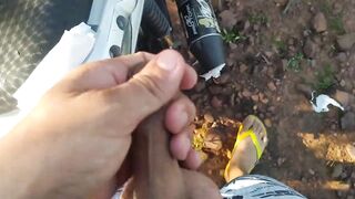 Boy Goes Into the Forest to Fuck His Friend's Motorcycle for the First Time.