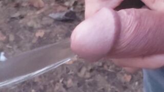 Public Cruising, Pissing, Walking with Cock Out in Woods - Rockard Daddy