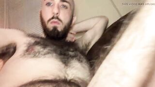 Blue-eyed bald white guy gives a quick and quiet tour of my very hairy torso