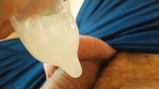 Managing to Fill the Condom with the Boy's Cum.