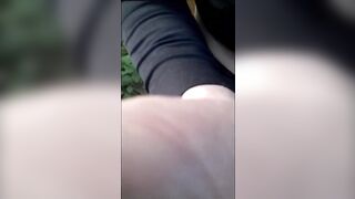 Grandpa Daddy Exhibitionist Outdoor Woods Cruising Cumshot Sexshow 2