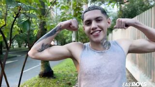 Twink huge dick Jhair Puentes handjob EastBoys