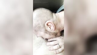 Hubby Daddy Gets Blowjob in the Car