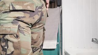 Silicone Bulge in Army Pants