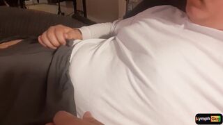 Amputee cums while playing with nipples My weird disability