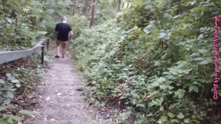 Naturist Stairs on Forest Mountain