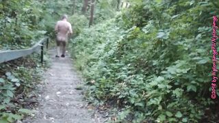 Naturist Stairs on Forest Mountain