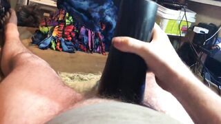 Getting hard and masturbating