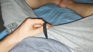 Uncut Big Dick Masturbation and Cumshot