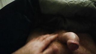 Hairy British Bear Stroking His Furry Belly and Bushy Cock