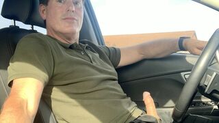 Jerking off in My Car on the Way to the Store