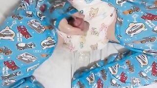 Hot Abdl Pees Over Himself and Cums