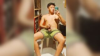 Young Philippino Home Wanking