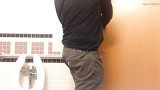 Jack-off in a hospital public toilet. Almost caught, I forgot to lock the door. I still finished jerking