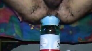 1.5 liter huge Water Bottle insertion in Ass