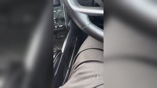 Fun in the car and cumming on the condon