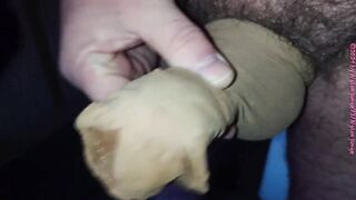 Wanking nylon cock in porn