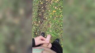 Cute 18 Teen Boy Can't Hold Pee and Desperately Moans while Peeing in Nature 4K