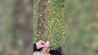 Cute 18 Teen Boy Can't Hold Pee and Desperately Moans while Peeing in Nature 4K