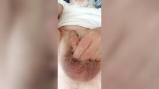 Tiny dick masturbating and ass fingering