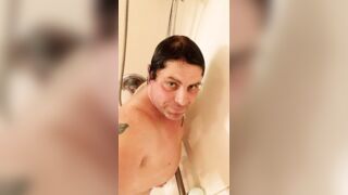 Close up shower bathroom webcam show