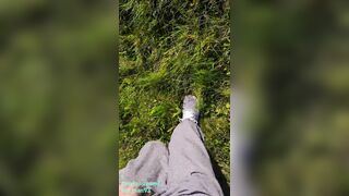 Cute Desperately Moaning 18 Teen Boy Can't Hold Pee so he Peeing in Nature. Male Public Peeing 4K