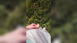 Cute Desperately Moaning 18 Teen Boy Can't Hold Pee so he Peeing in Nature. Male Public Peeing 4K