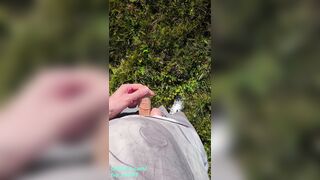 Cute Desperately Moaning 18 Teen Boy Can't Hold Pee so he Peeing in Nature. Male Public Peeing 4K