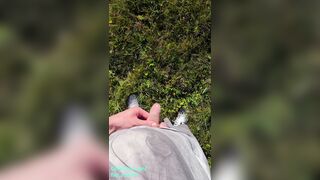 Cute Desperately Moaning 18 Teen Boy Can't Hold Pee so he Peeing in Nature. Male Public Peeing 4K