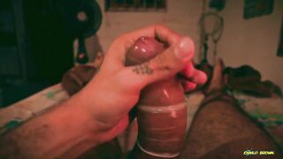 POV Verbal Jerkoff Camilo Brown Breaks the Condom to Breed You with His Big Cock