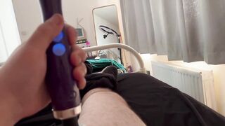 Wand Play on Cock