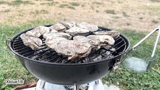 Roasted meat, roasted oysters and a sausage to generate more semen and keep the cock standing for longer in sex