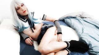 Femboy in Clothes Masturbates