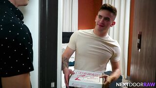 Delivery Guy Gives His Pepperoni To Hunk Client - Trevor Brooks, Ben Masters - Sexy