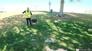 Andrew Connor Chokes Down Cock To Get Out Of Trash Duty