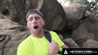 MenPOV - Hiker Sucks Buddy's Venom From Wild Snake Bite, Gets Rewarded With ROUGH ASSFUCKING